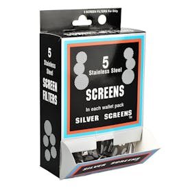 Silver/Stainless Steel Pipe Screen Filters | 5pc | 3/4"