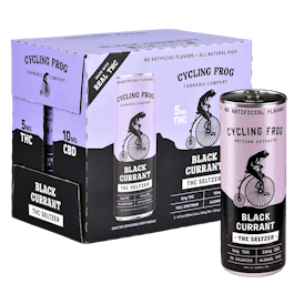 Black Currant (5mg THC / 10mg CBD) Cycling Frog THC Seltzer | 12oz |
