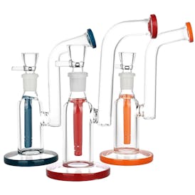 Test Tube Bent Neck Glass Water Pipe | 6" | 14mm F | Colors Vary