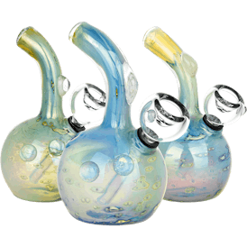 Bubble Base Double Fumed Glass Water Pipe | 5.25"