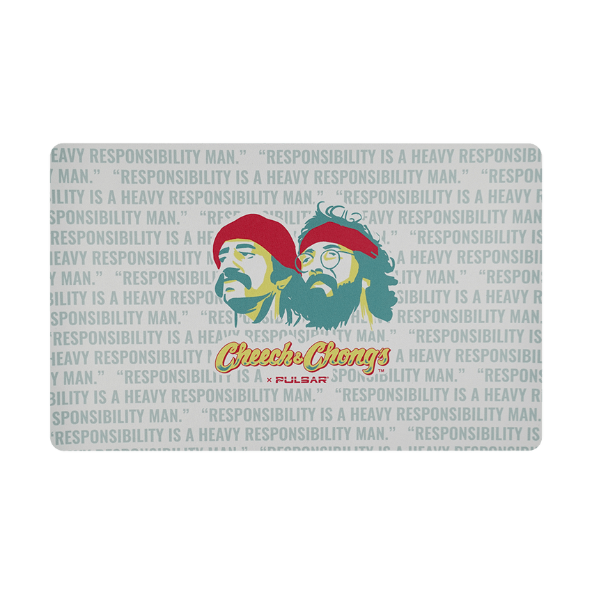 Cheech & Chong's x Pulsar Fabric Top Dab Mat | Responsibility | 16"x10"