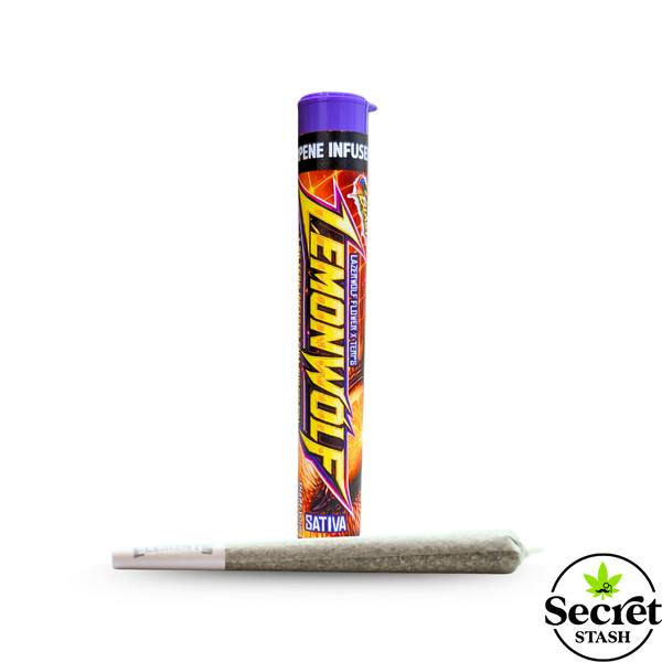 Lemon Wolf 1g Flavor Blast King Prerolls at Blazin' Trailz
