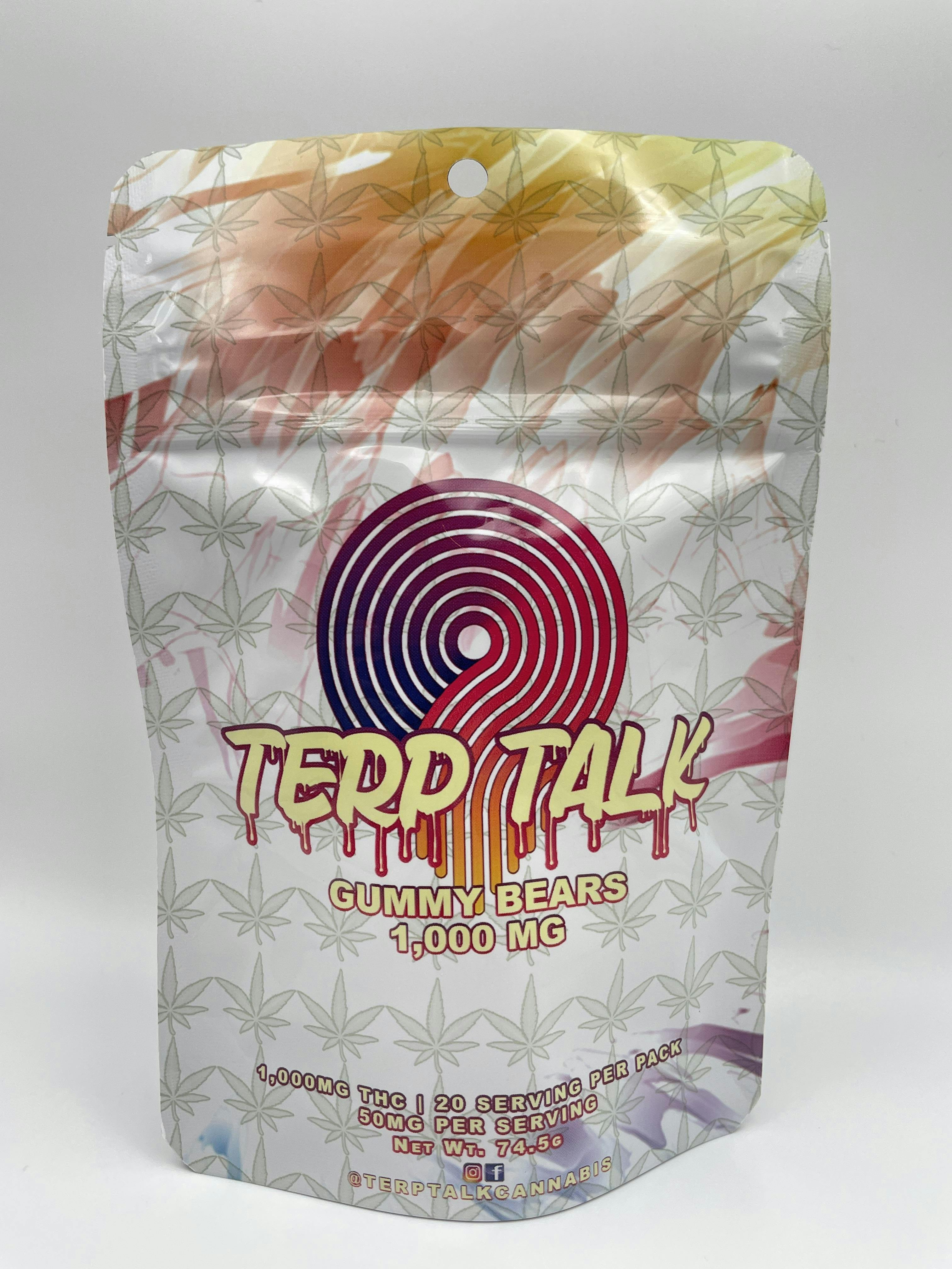 Terp Talk Gummy Bears 1000mg
