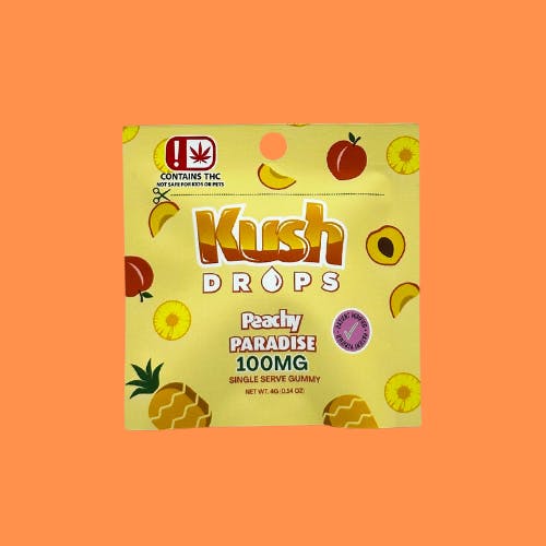 Kush Drops Peachy Paradise Single 100mg at Nova Cannabis of Marietta