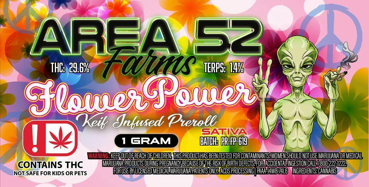Area 52 Flower Power Preroll at Nova Cannabis of Marietta