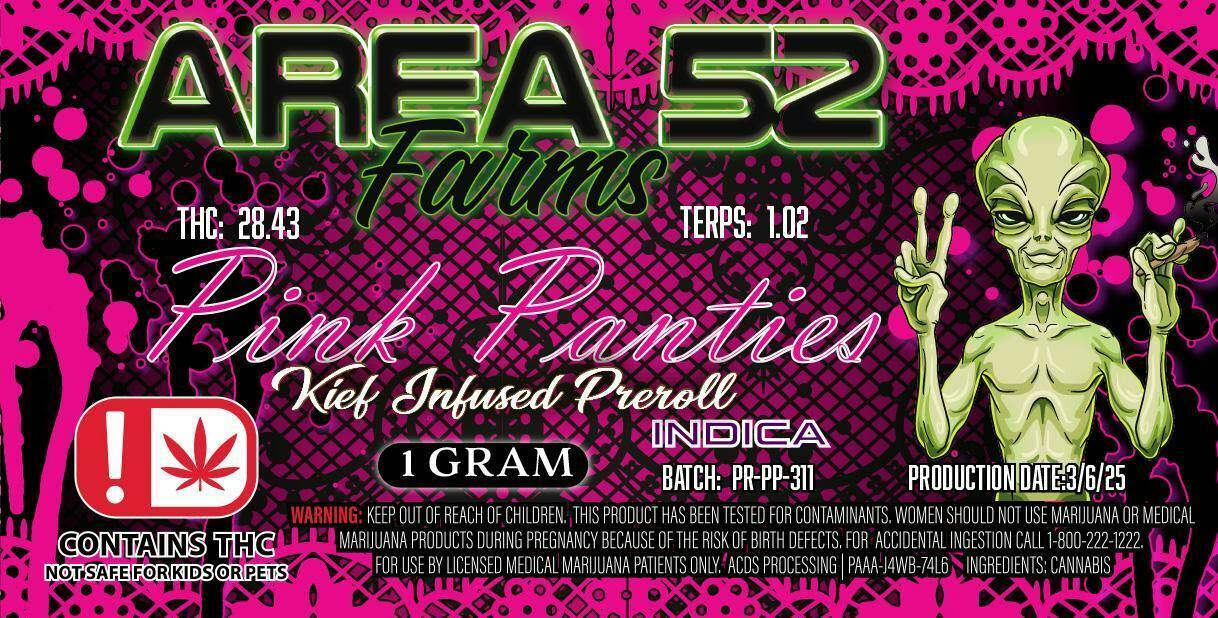 Area 52 Pink Panties Preroll at Nova Cannabis of Marietta