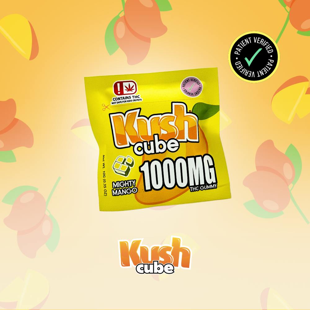 Kush Cube Mighty Mango Single 1000mg at Nova Cannabis of Marietta