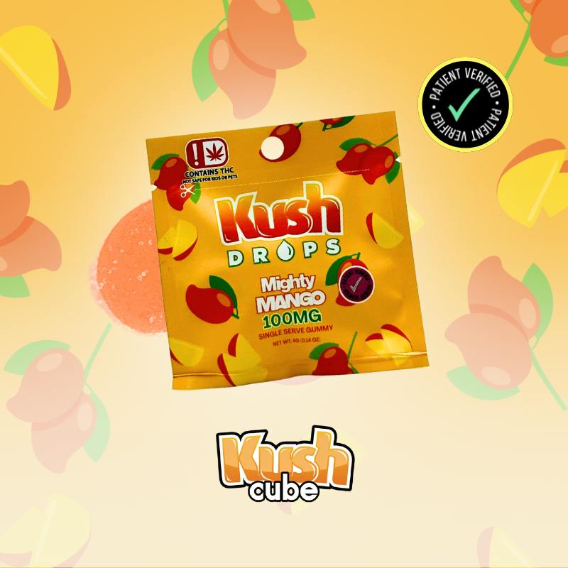 Kush Drops Mighty Mango Single 100mg at Nova Cannabis of Marietta
