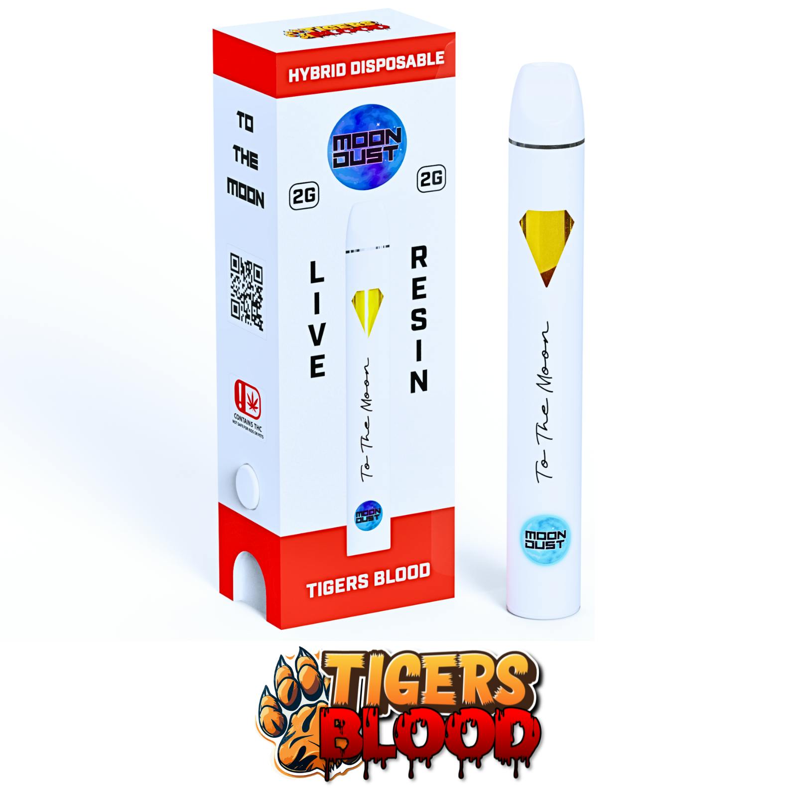 Moon Dust Live Resin Tigers Blood 2g