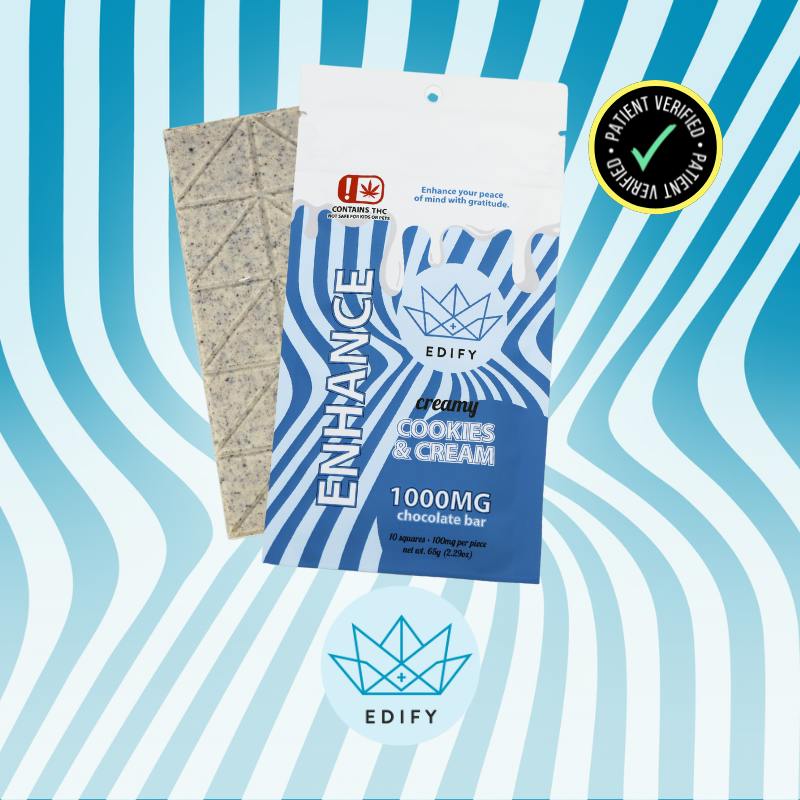 Edify Cookies & Cream Chocolate Bar 5000mg