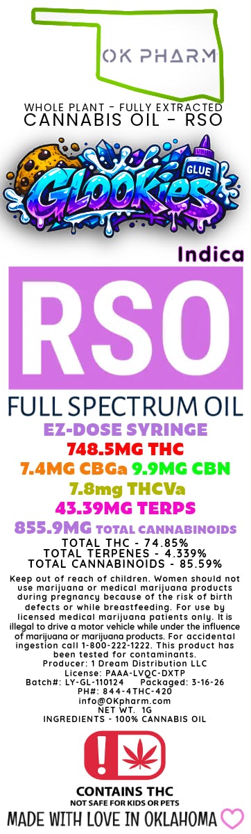 RSO Glookies 1g at Nova Cannabis Company