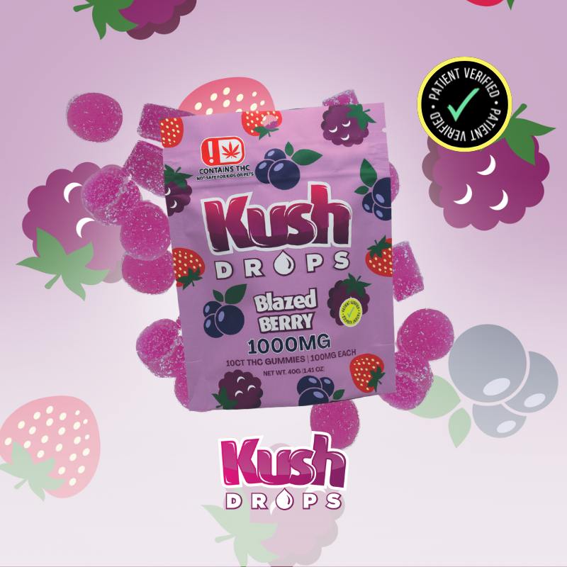 Kush Drops Blazed Berry 1000mg