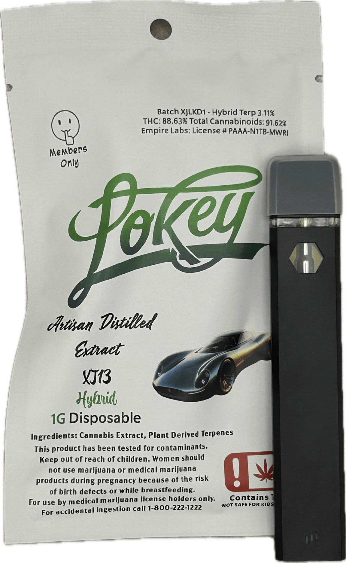 Lokey Disposable XJ-13 1g at Nova Cannabis Company