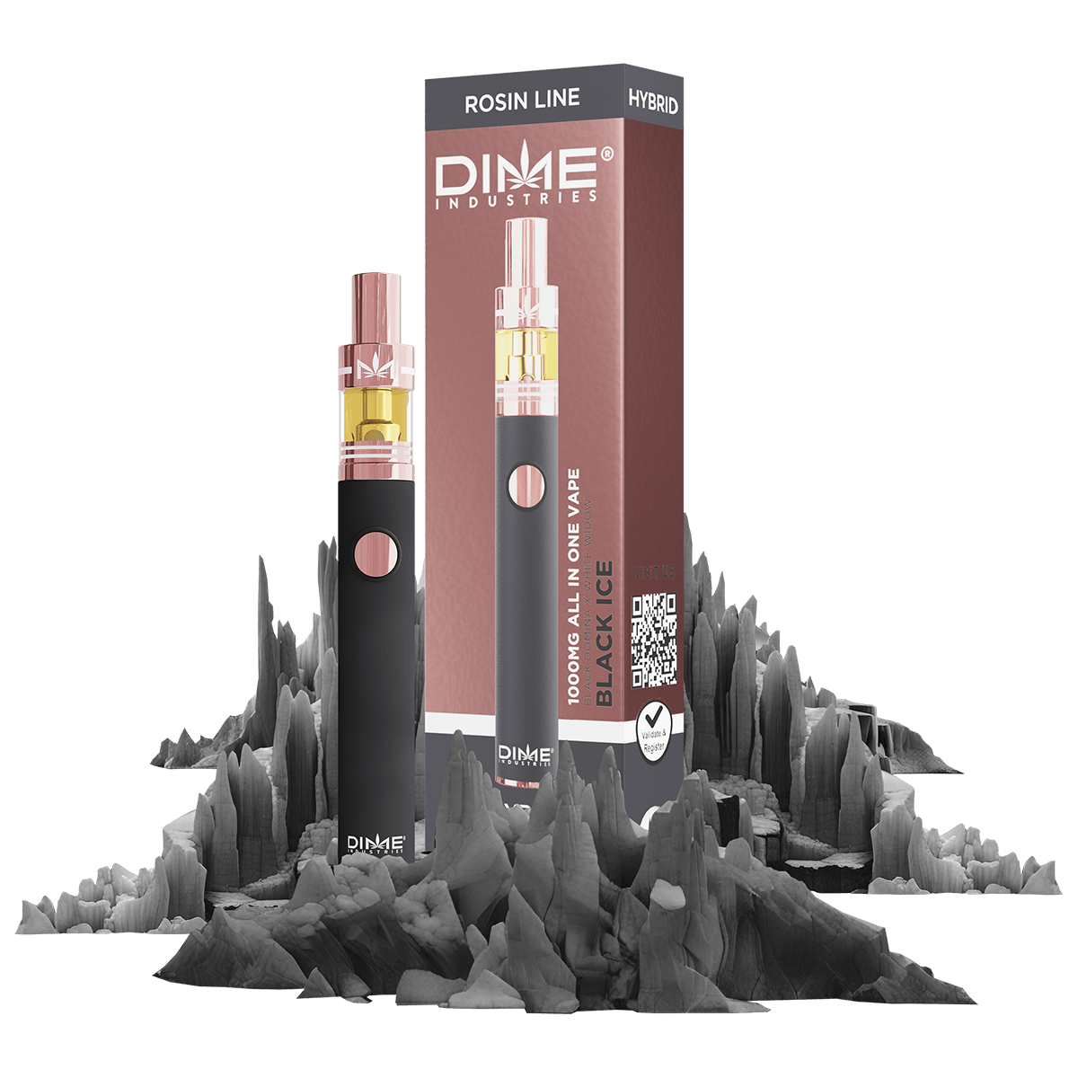 Dime Disposable Rosin Black Ice 0.5g