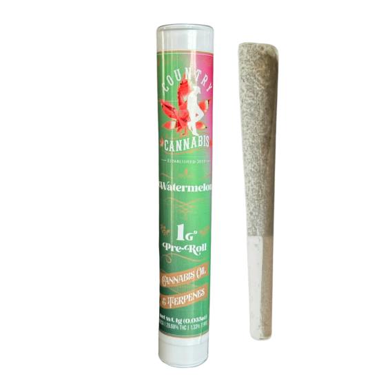 Country Cannabis Infused Pre-Roll Watermelon 1g