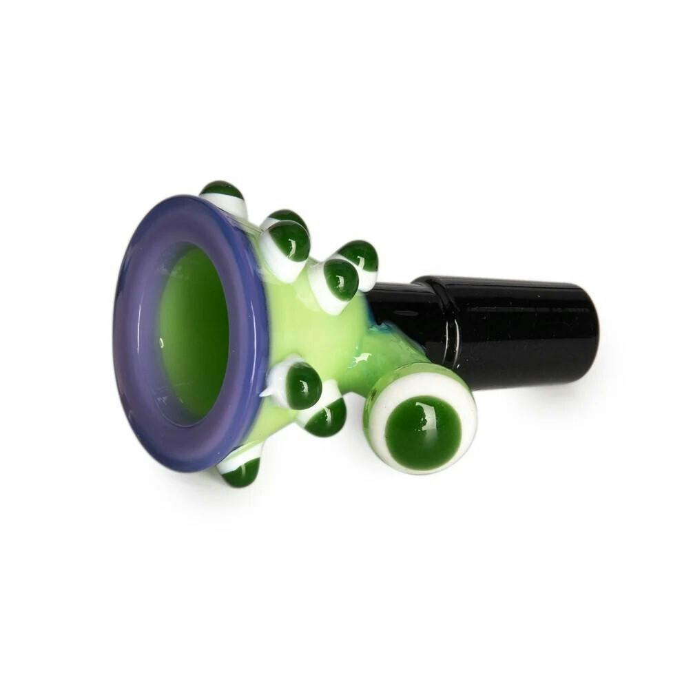 Red Eye Glass 14mm Green Slyme Pop Art Cone Pull-Out