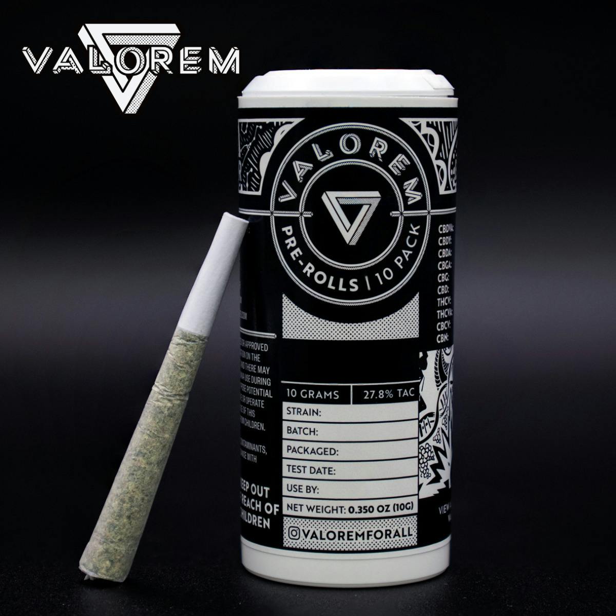Valorem - Pre-Roll 10-Pack 10g - Garlicane cannabis product