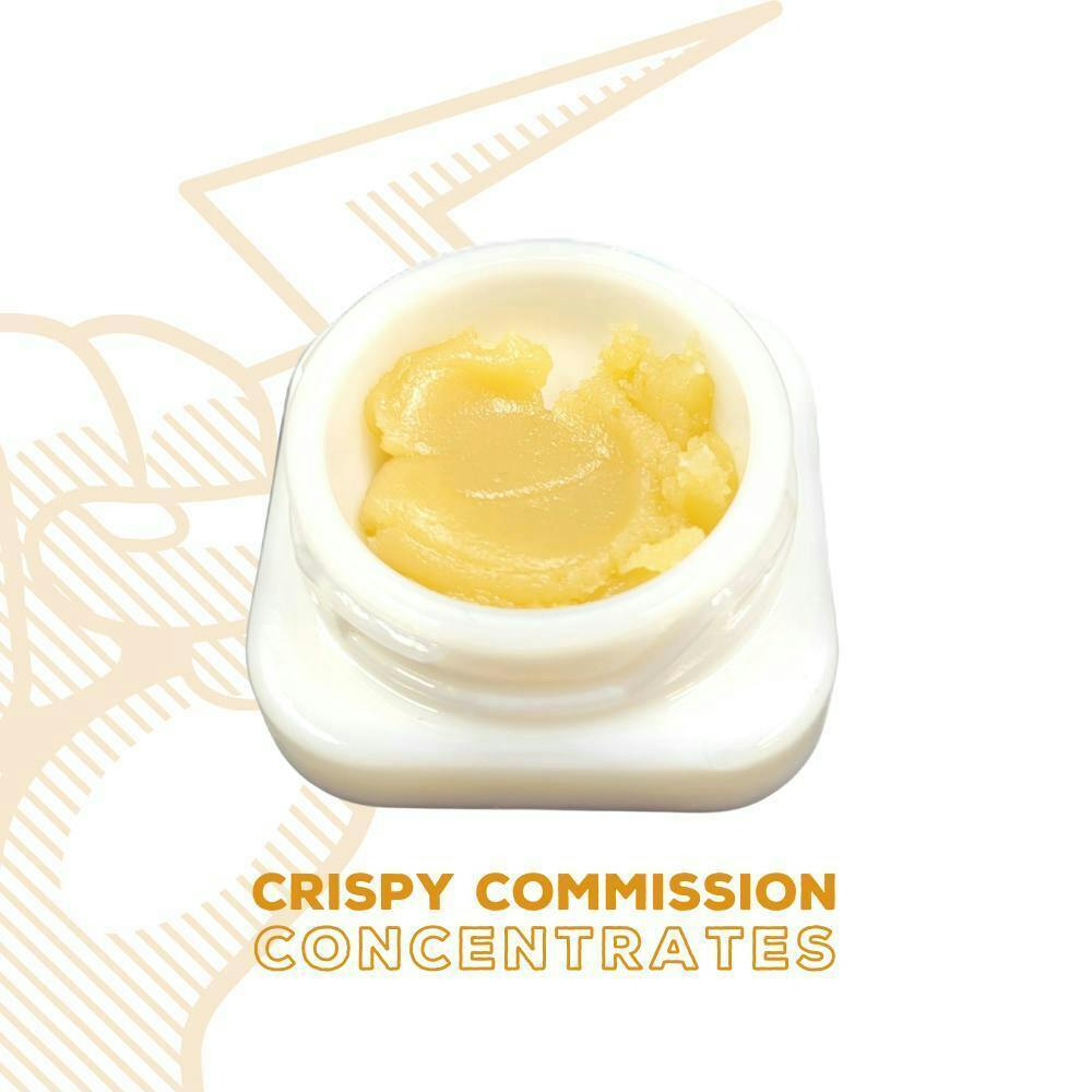 Crispy Commission - Cured Budder 3.5g - Burnt Banana cannabis product