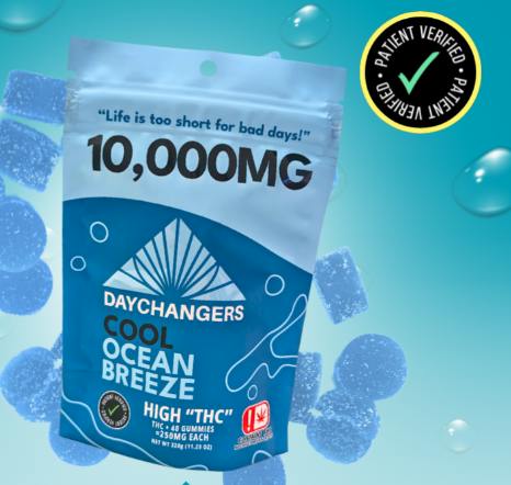 DAY CHANGERS - 10,000MG GUMMIES - CITRUS SPLASH NANO HIGH THC