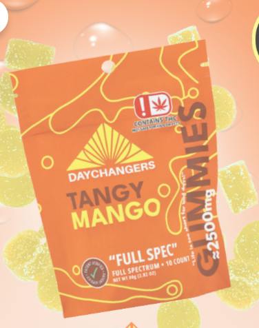 DAY CHANGERS - 2,500MG GUMMIES - TANGY MANGO FULL SPEC