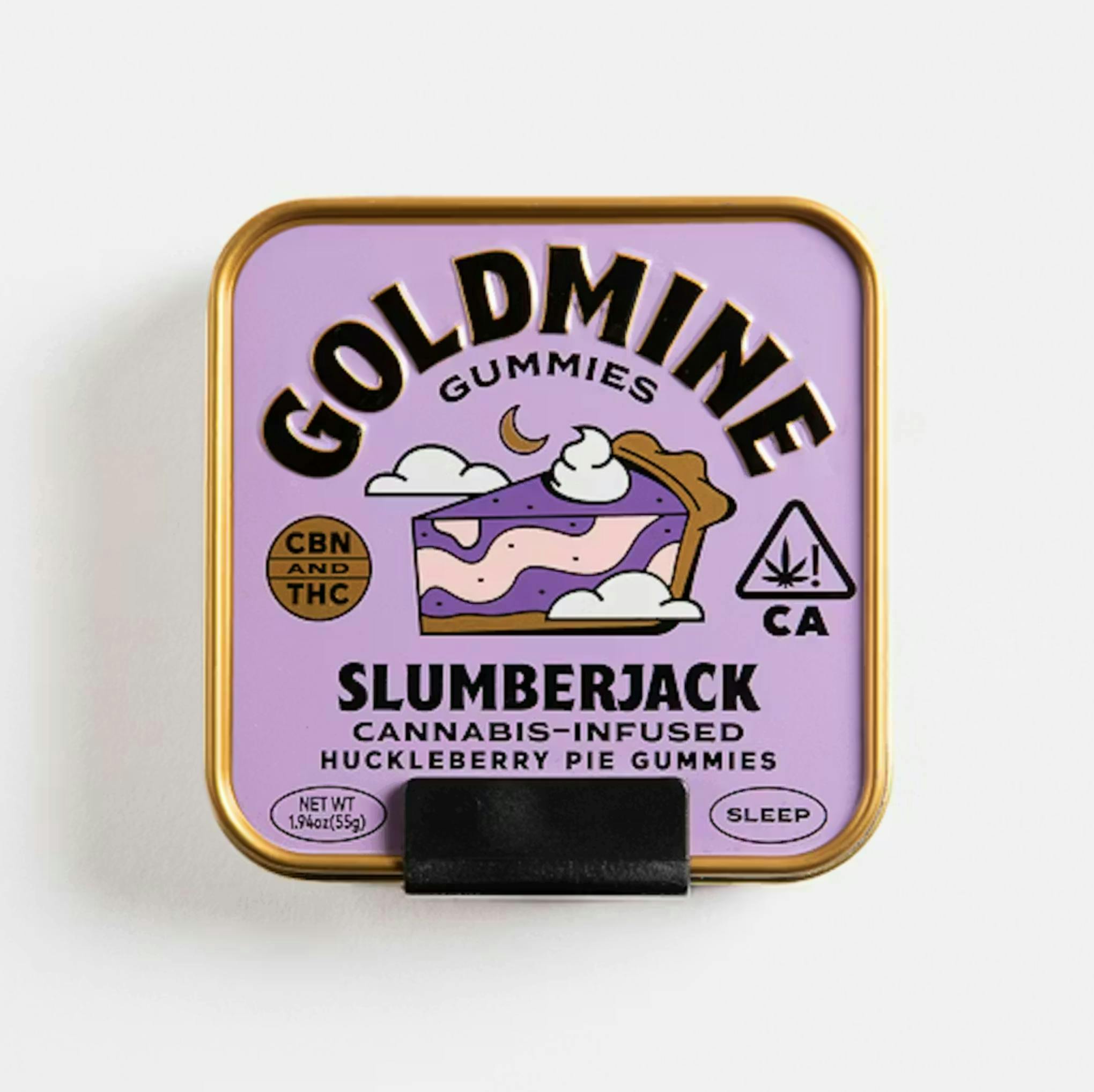 Slumberjack Huckleberry Pie Gummies | 100mg | 10ct | 10mg/ea by Goldmine Gummies