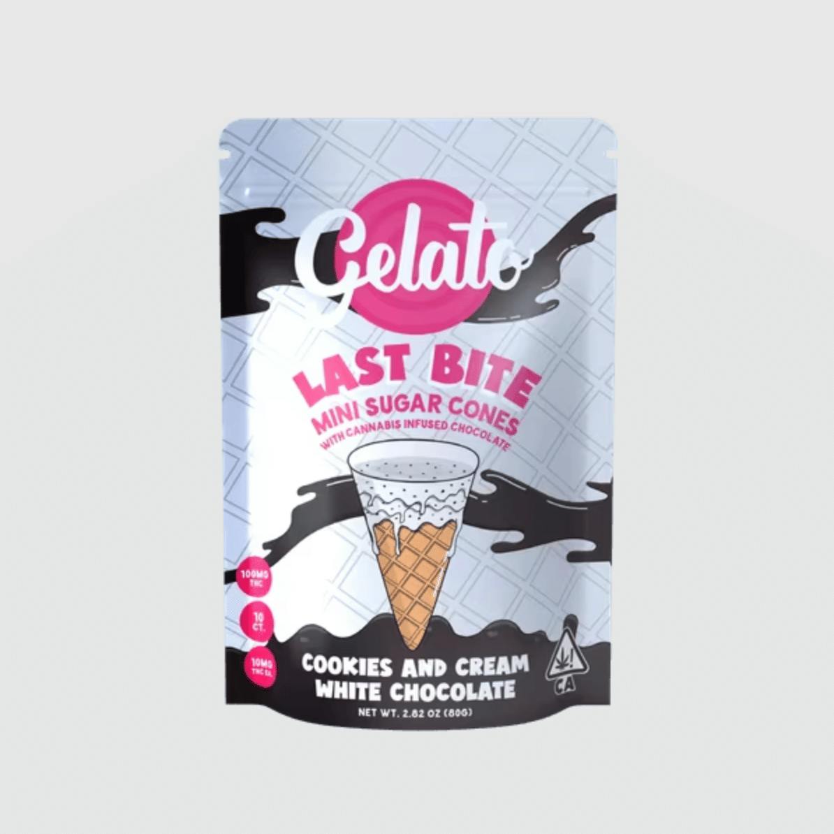 Gelato - Last Bite: Cookies N Cream White Cones