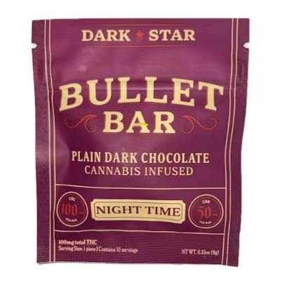 Dark Star - Dark Chocolate Night Time Bullet Bar - 100mg at Green Comfort