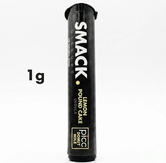 Picc - Lemon Pound Cake Indica Smack Infused Pre-Roll - 1g at SessCo Recreational Cannabis Dispensary