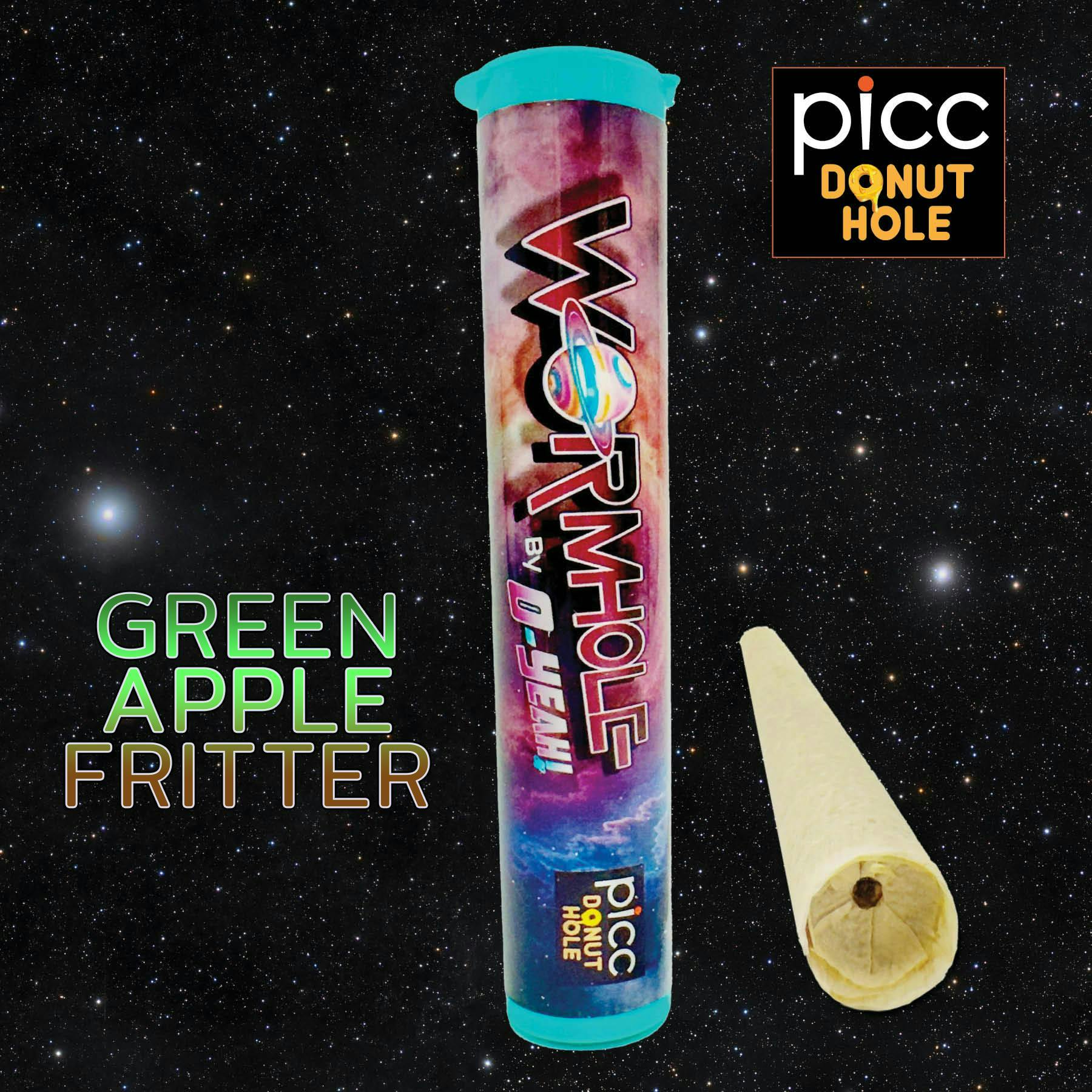 Picc - Green Apple Fritter Sativa Wormhole By O-Yhea Infused Pre-Roll - 1g at SessCo Recreational Cannabis Dispensary