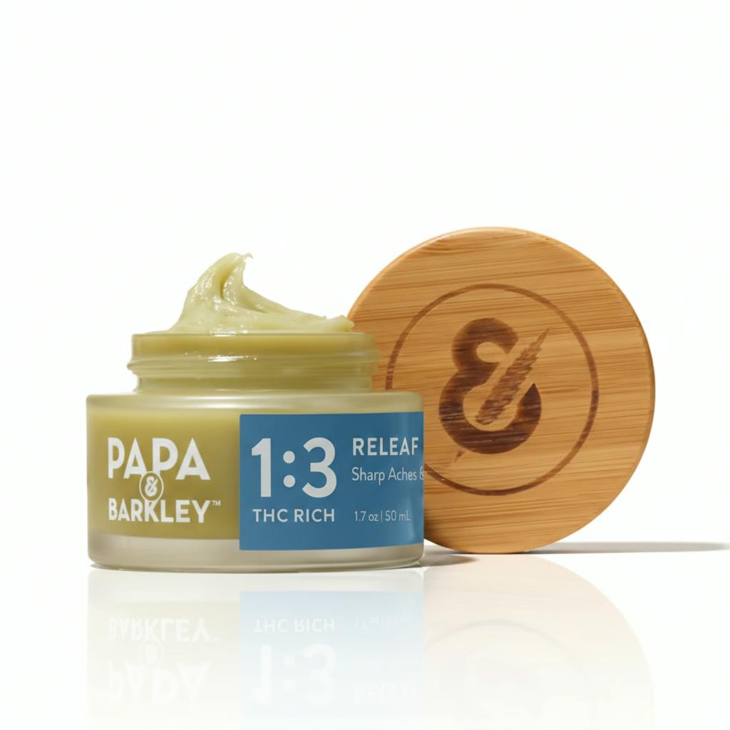 PAPA & BARKLEY - THC TOPICAL - 50ML 1:3 CBD THC BALM RELEAF - 50ML
