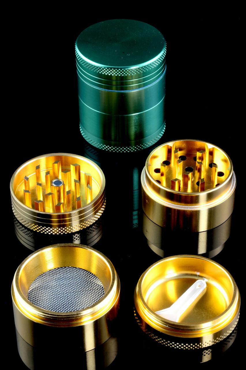 4pc Colored Zinc Alloy Grinder 40mm