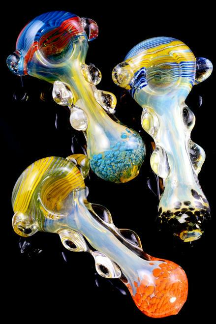 Small Frit Glass Pipe