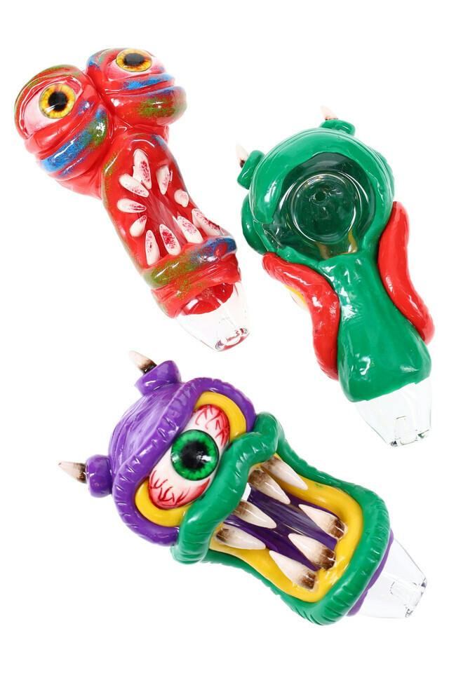 4.5" Monster Glass Spoon Pipe