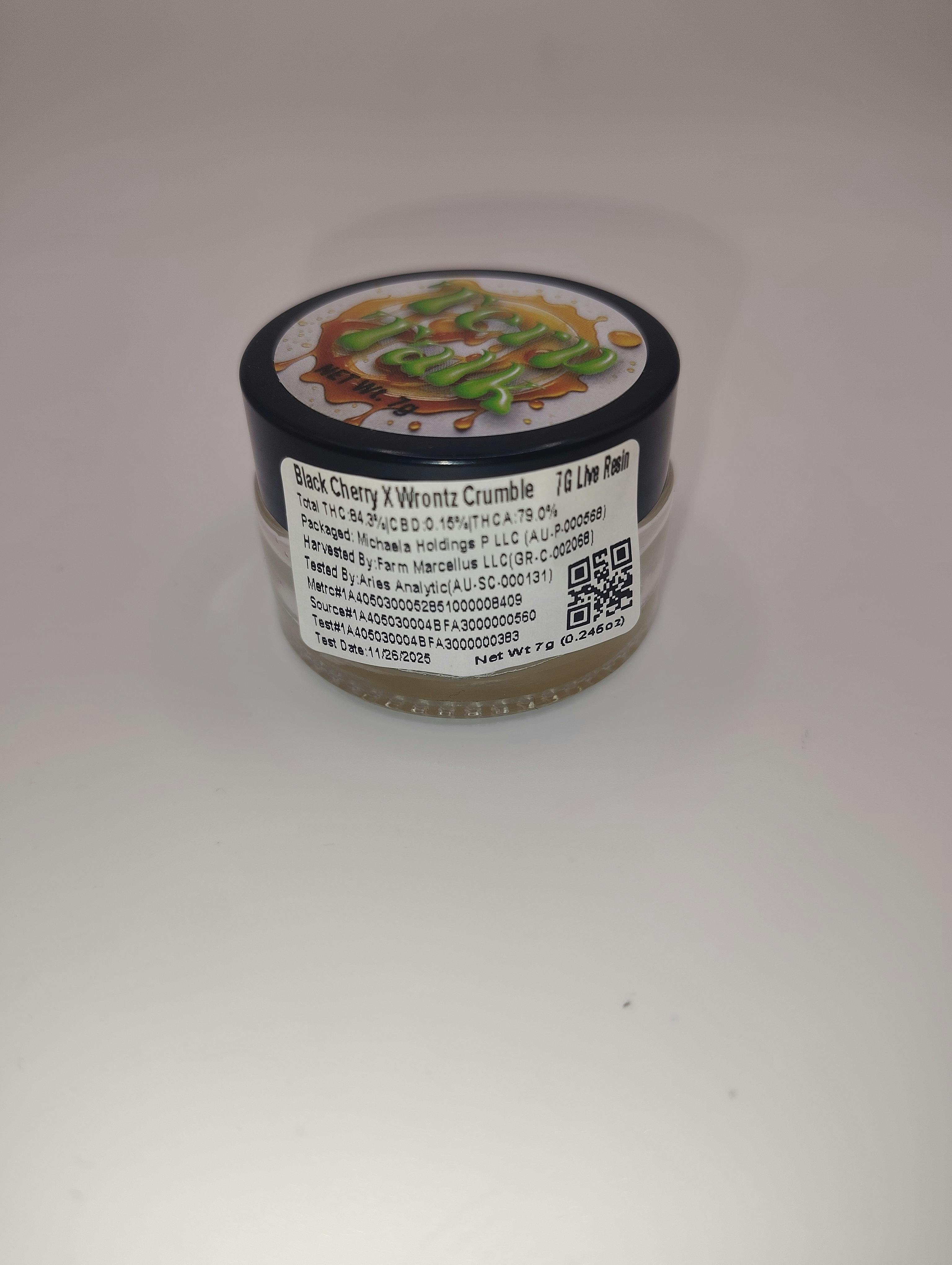 Terp Talk/ Live Resin/ Black Cherry X Wrontz / 7g Bucket