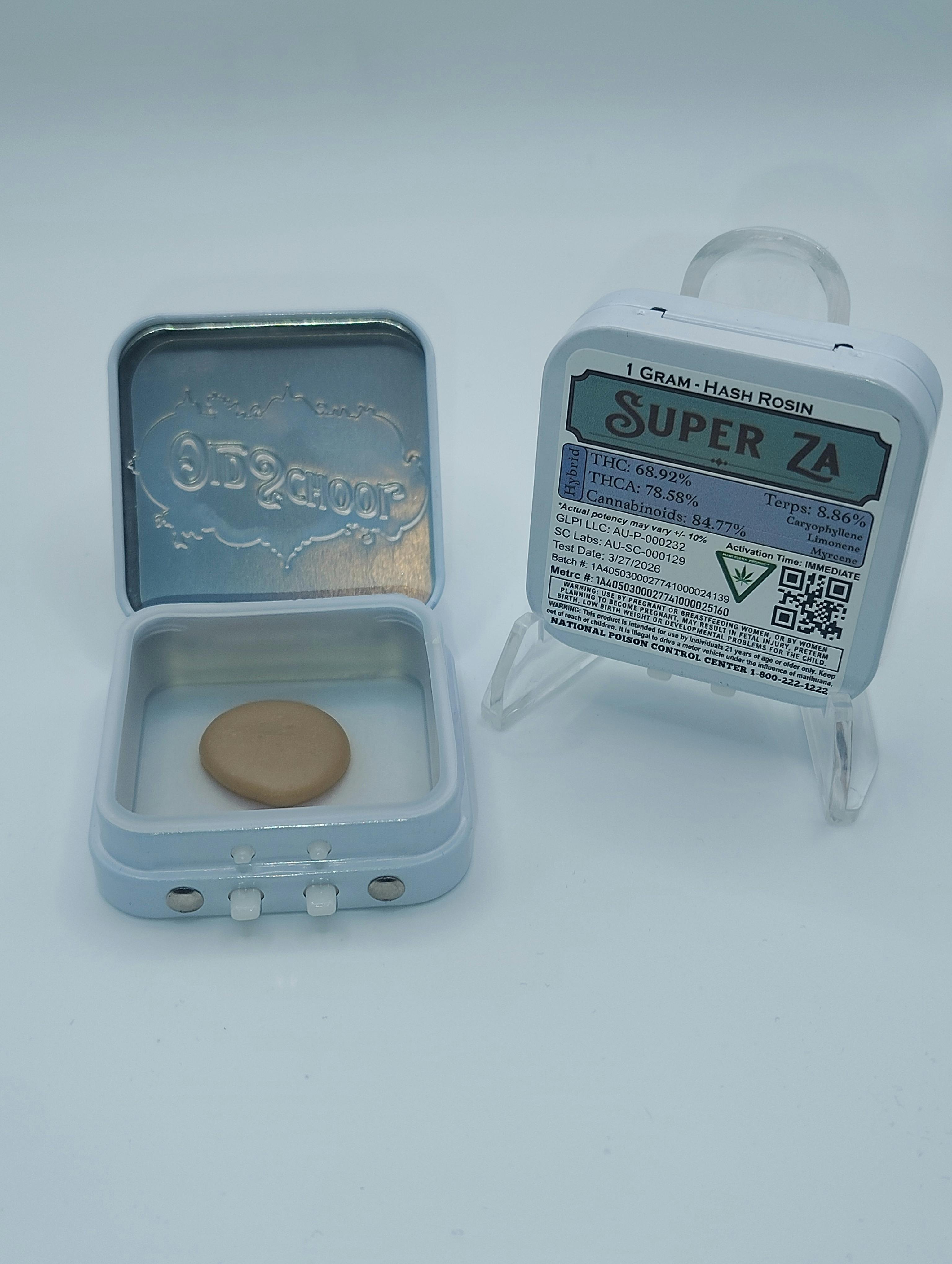 Old School Hash Co./Super Za/ 1g Hash Rosin