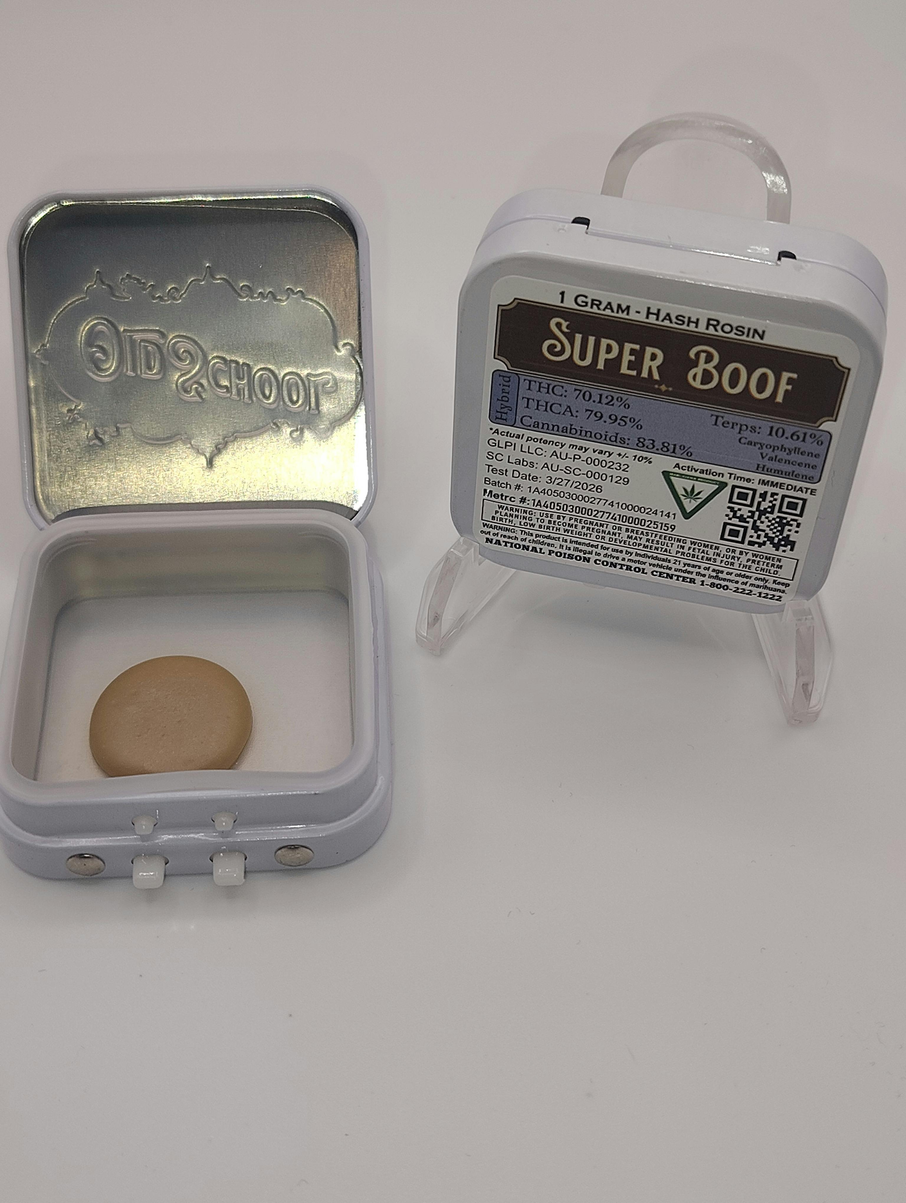 Old School Hash Co./Super Boof/ 1g Hash Rosin