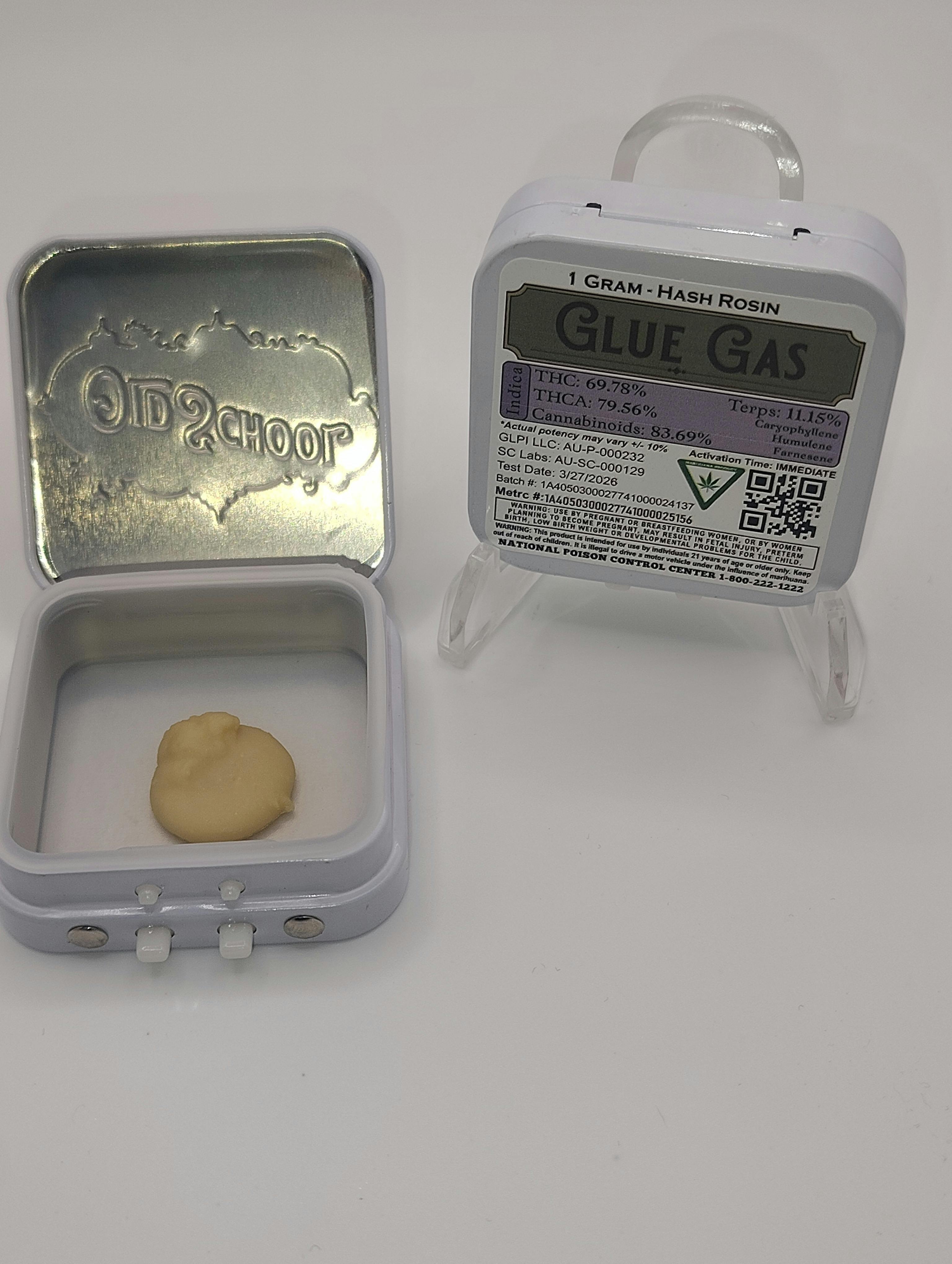 Old School Hash Co./Glue Gas/ 1g Hash Rosin