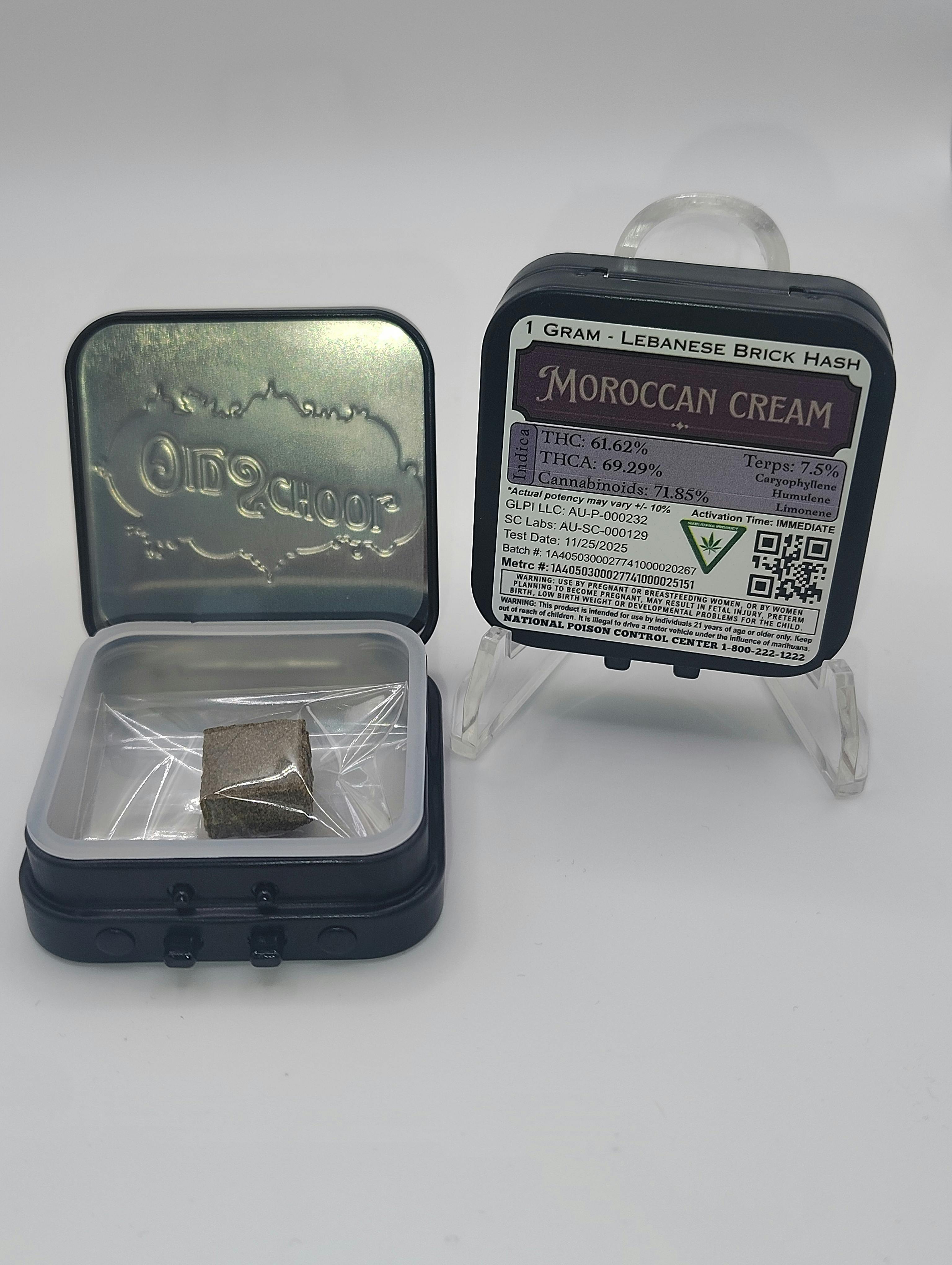 Old School Hash Co./Moroccan Cream/ 1g Brick Hash