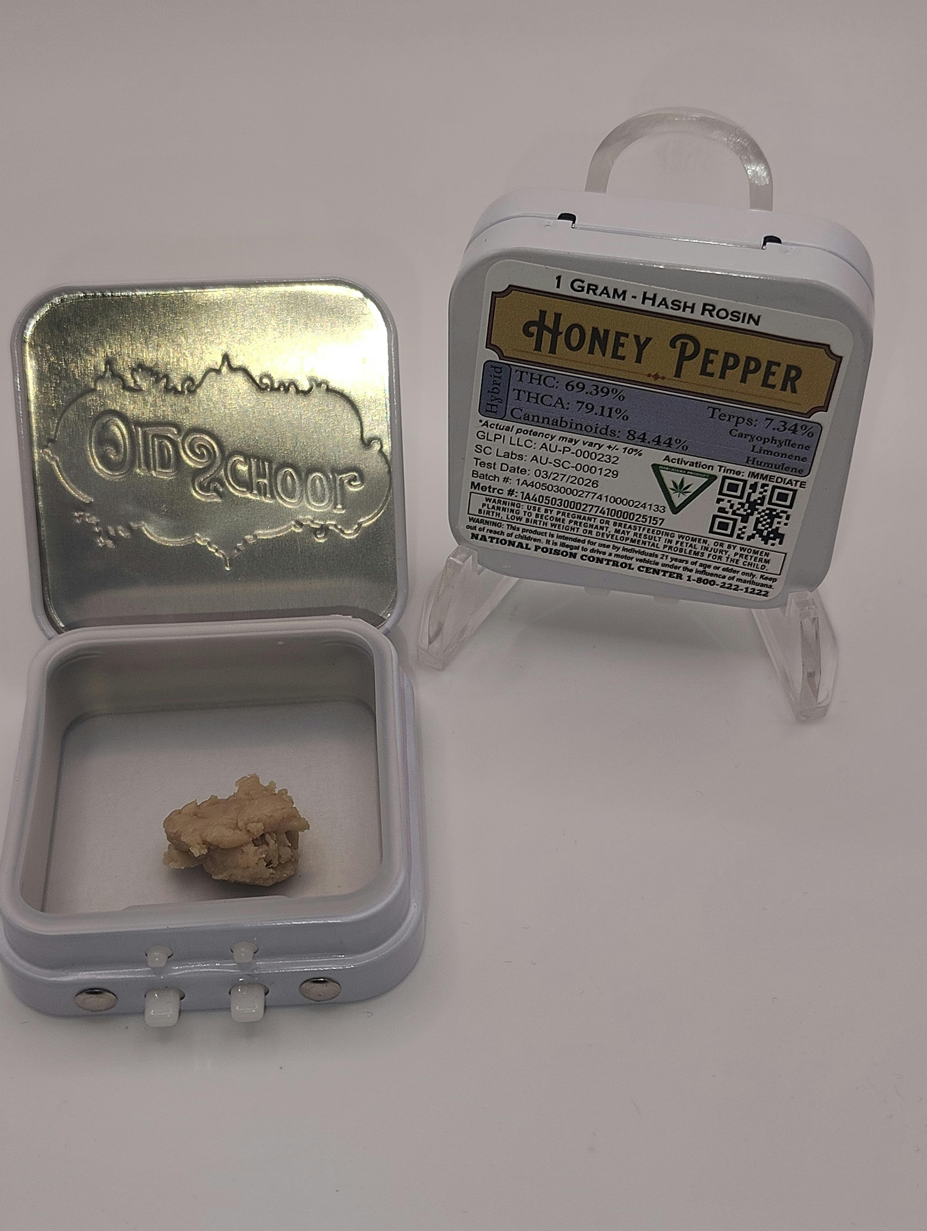 Old School Hash Co./Honey Pepper/ 1g Rosin