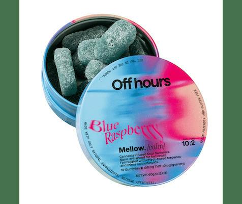 Off Hours Mellow Blue Raspberry Gummies 10pk