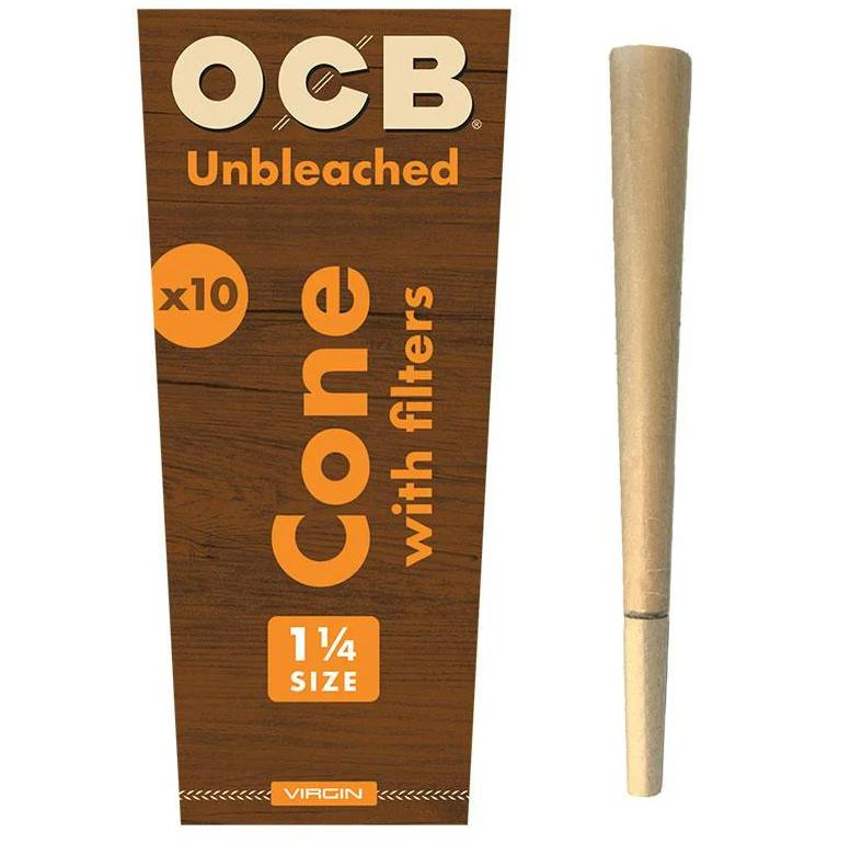 Virgin unbleached cone 10 pack