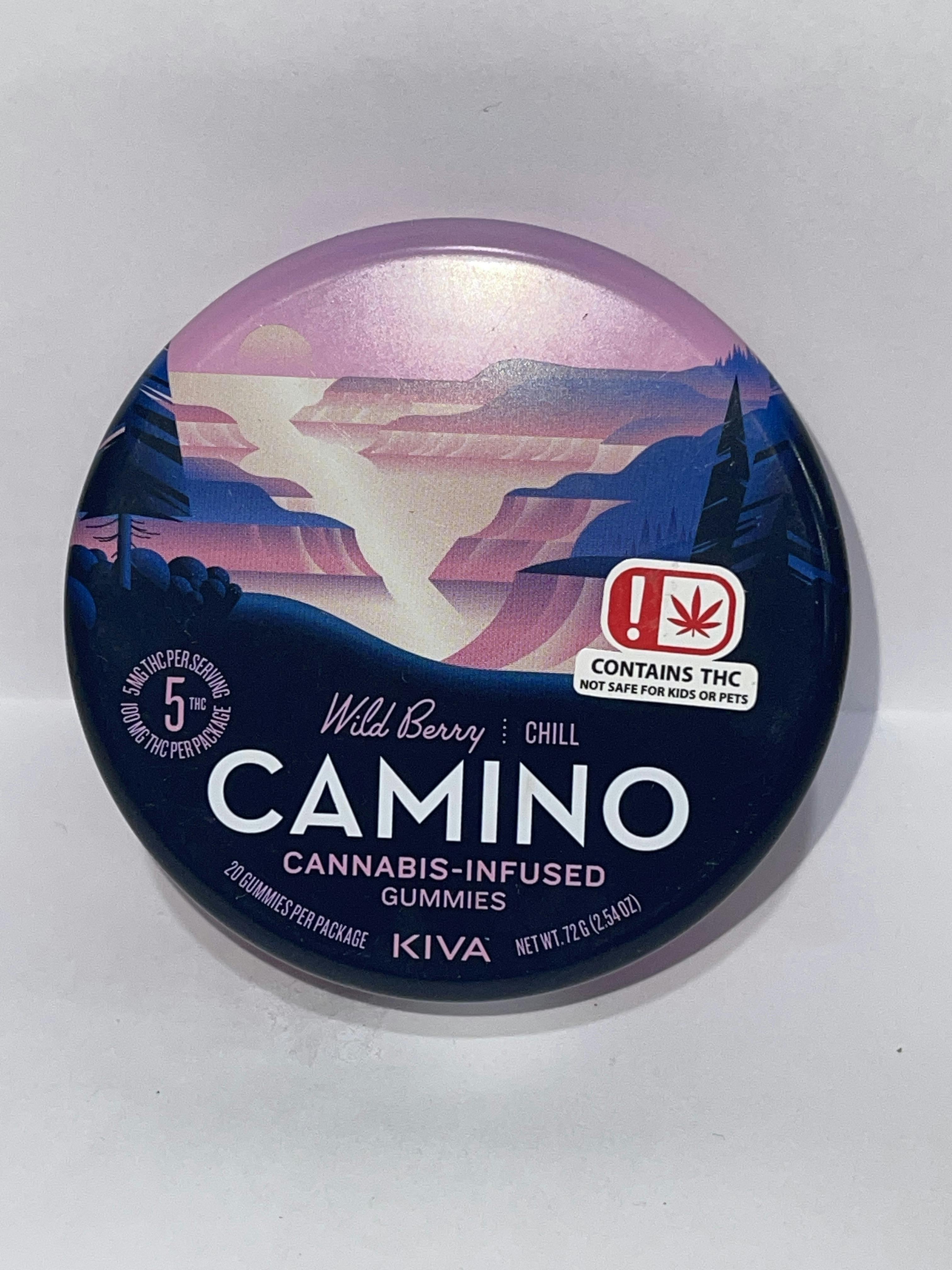 Kiva Confections - Camino - 100mg THC Gummies - CHILL - Wild Berry