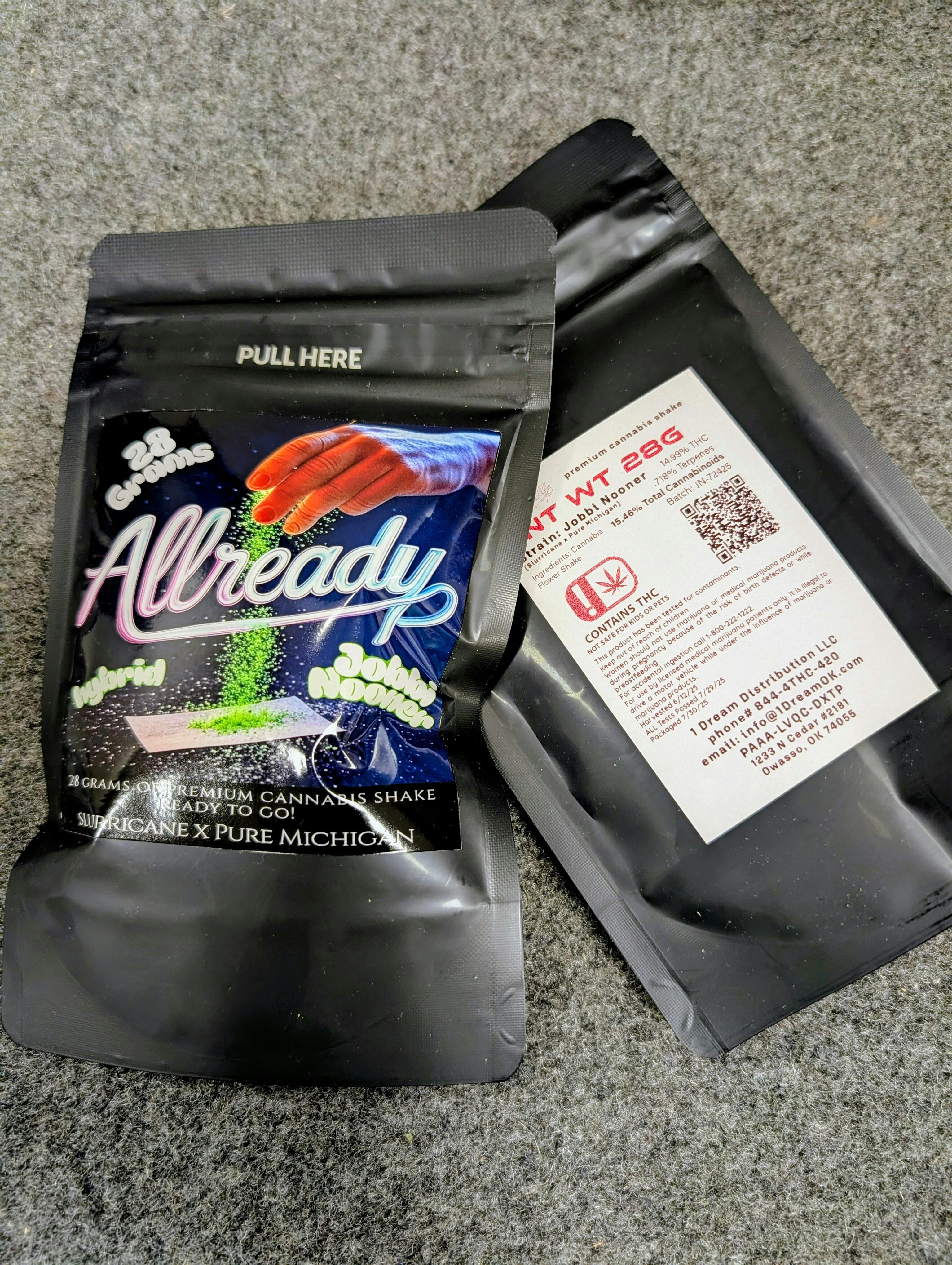 Dream Distribution - Already - Pre-Packed Shake - Jobbi Nooner - 28g