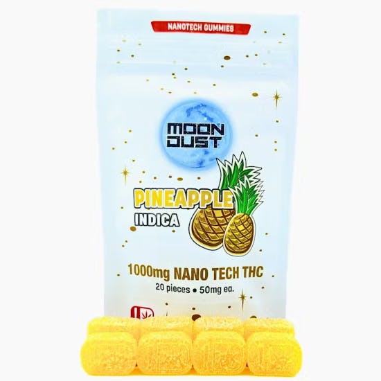Moon Dust - 1000mg Nano THC Gummies - Indica - Pineapple