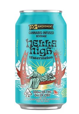 21st Amendment - Drink - Hella High Watermelon - 100mg