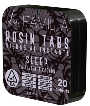 La Familia - Tablet - Rosin - Sleep - 20pk