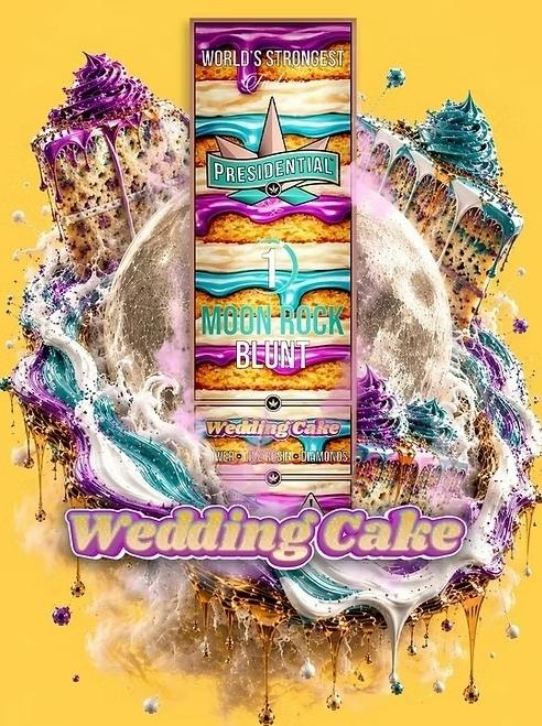 Presidential - Moon Rock Blunt - Wedding Cake - 1.5g (inactive)