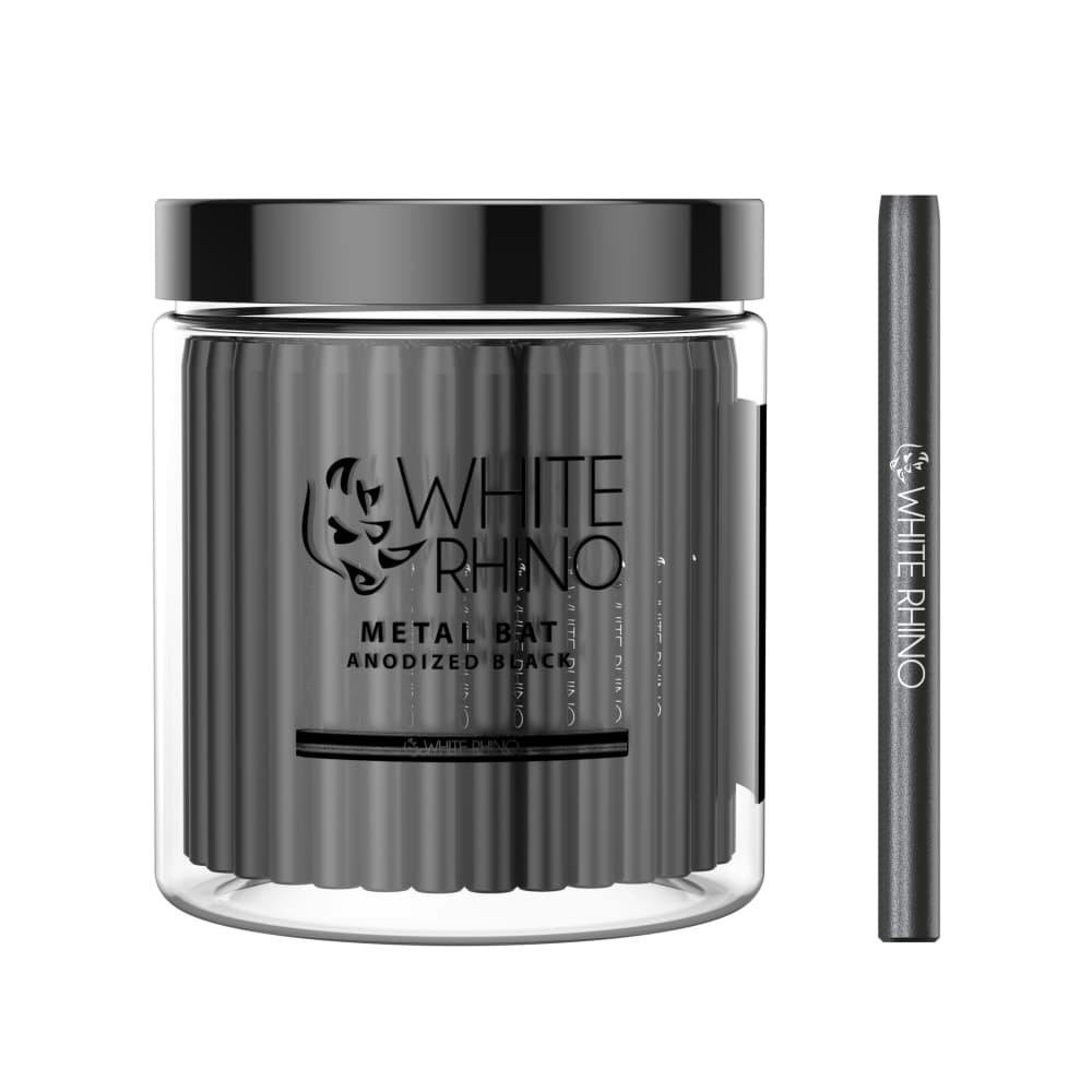 WHITE RHINO BLACK METAL ONE HITTER BAT