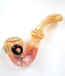 HAND BLOWN FULLY FUMED SHERLOCK PIPE 5"