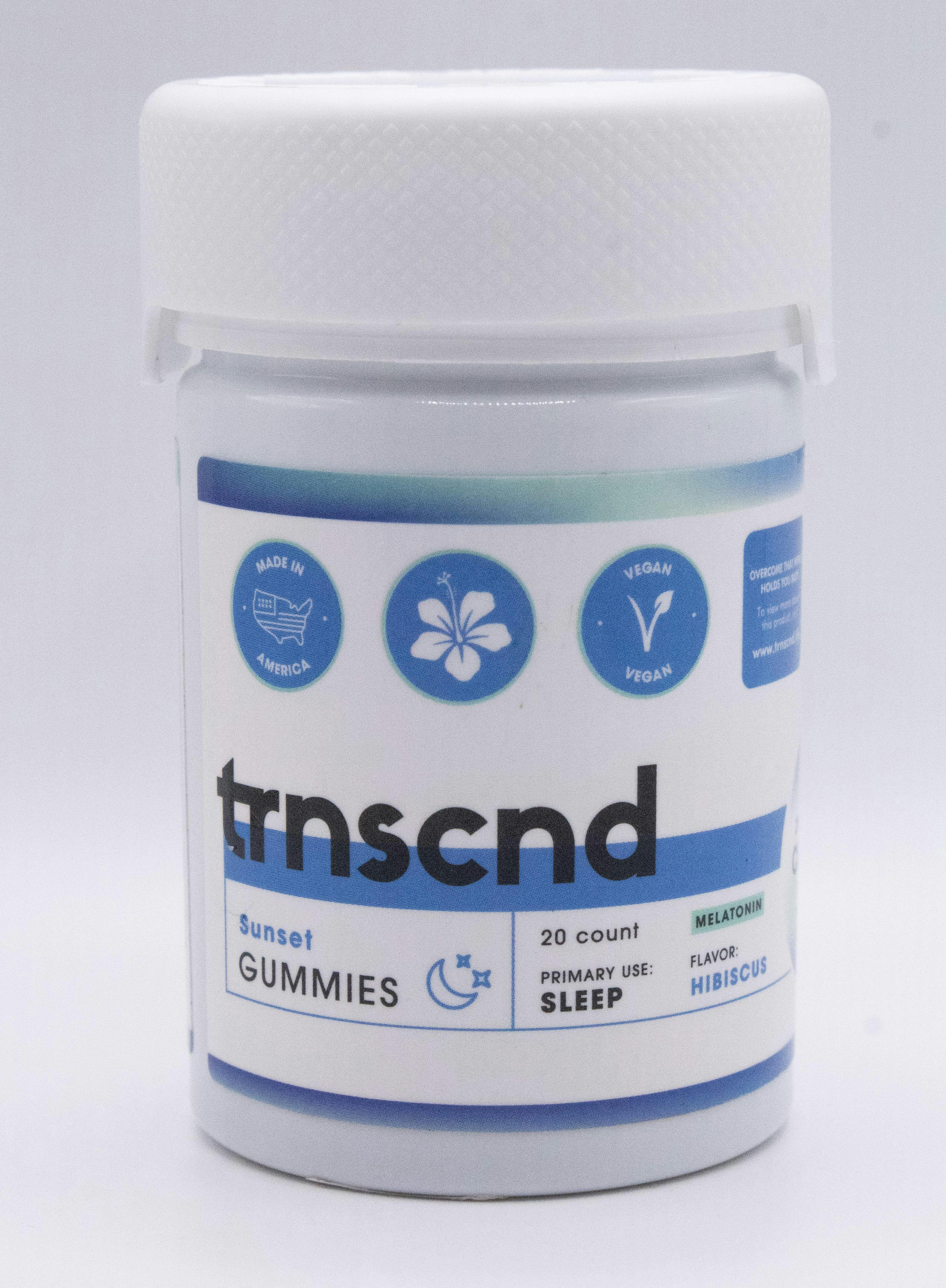 TRNSCND SUNSET FULL SPECTRUM CBD GUMMIES 500MG